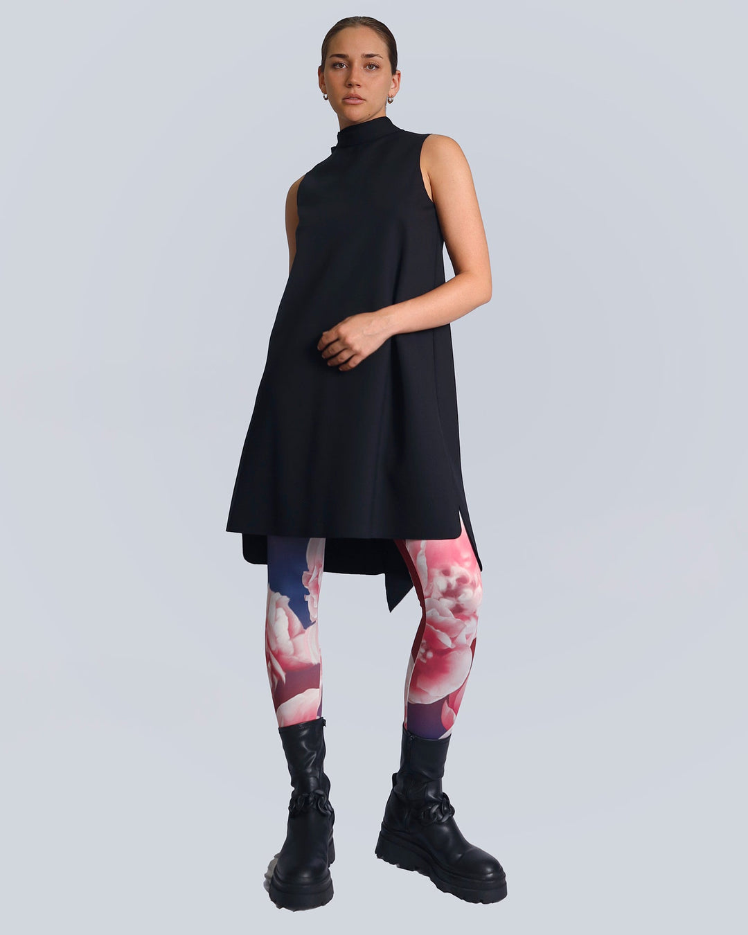 Maison Marie Saint Pierre | Dress | HUTCHINSON | Plum | Leggings | HONORIUS | Peonies