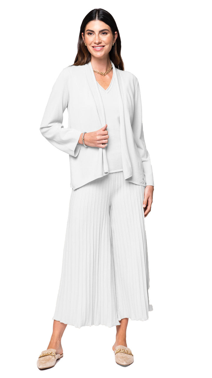 Amy Shawl Collar Cardigan ; White (ships on 4/30)