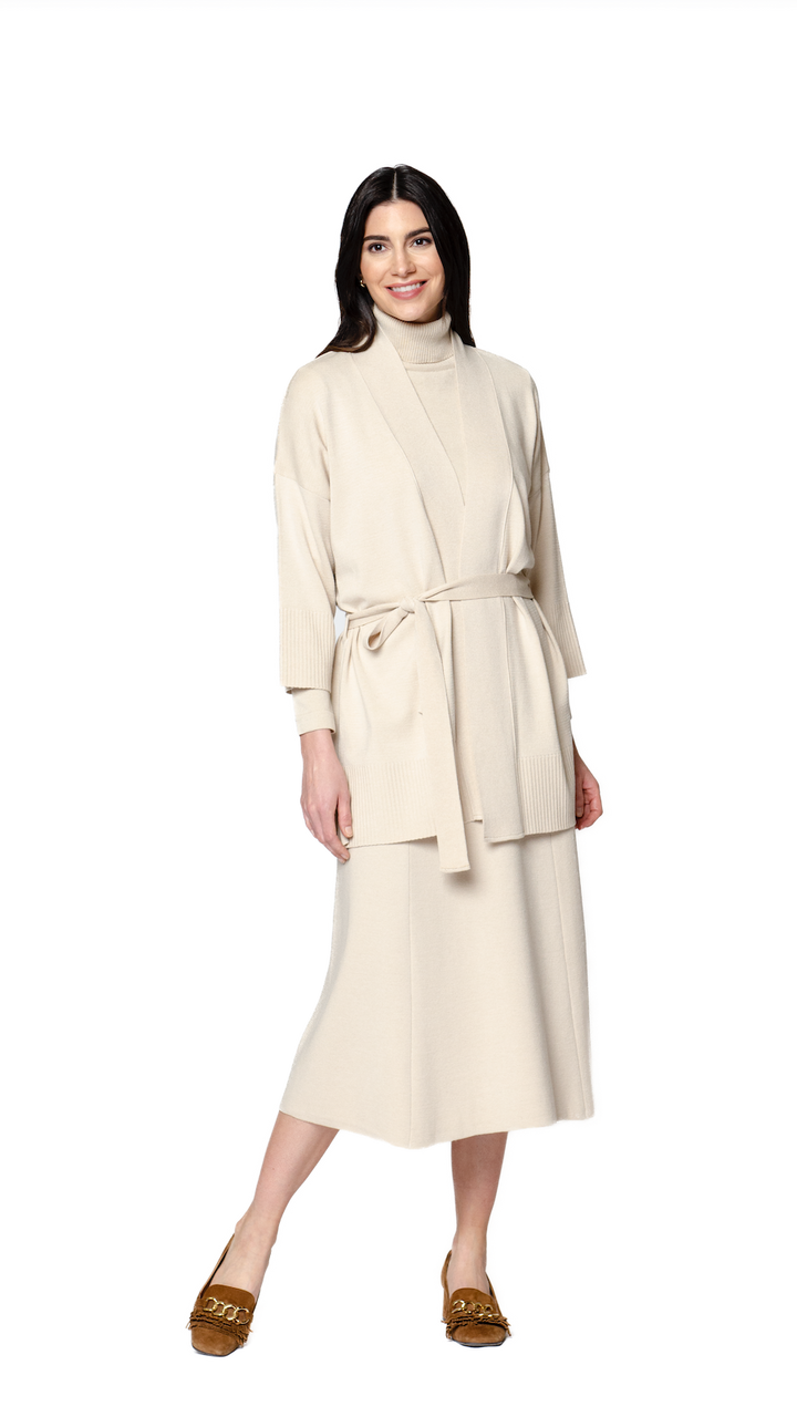 Paris Classic Turtleneck, Beige Melange