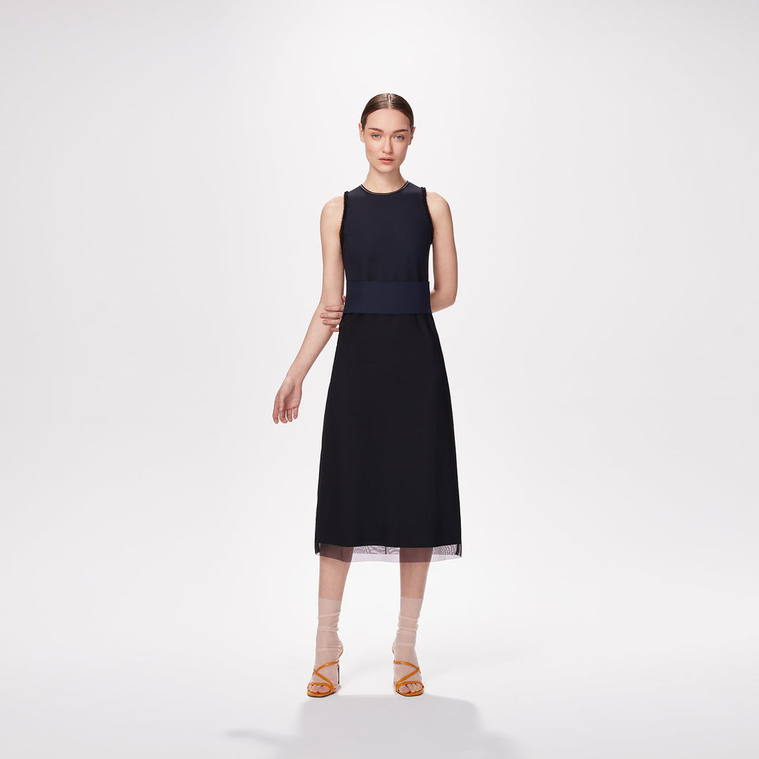 Dress FINGADOT | Deep Blue | Maison Marie Saint Pierre