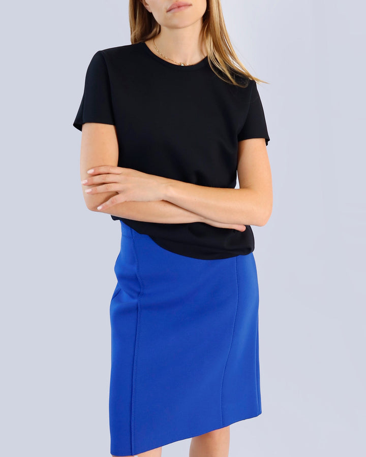 Maison Marie Saint Pierre | Skirt | JORIAN | Royal Blue | Top | ALTAIR | Black