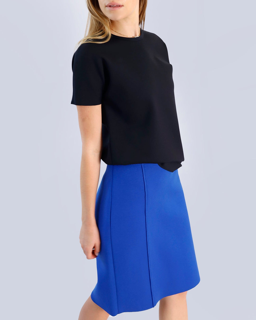 Maison Marie Saint Pierre | Skirt | JORIAN | Royal Blue | Top | ALTAIR | Black