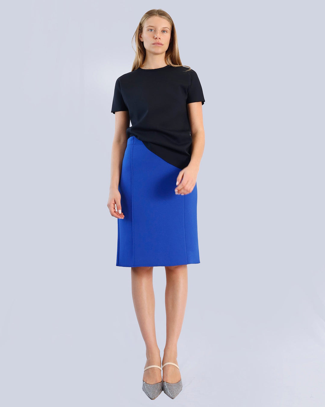 Maison Marie Saint Pierre | Skirt | JORIAN | Royal Blue | Top | ALTAIR | Black