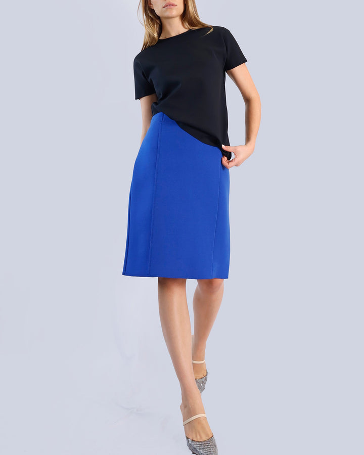 Maison Marie Saint Pierre | Skirt | JORIAN | Royal Blue | Top | ALTAIR | Black