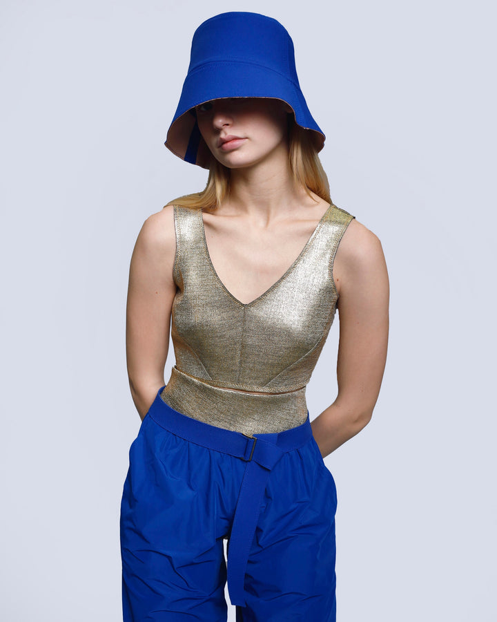 Maison Marie Saint Pierre | Top | JARED | Gold | Pants | JACK | Royal Blue | Gold