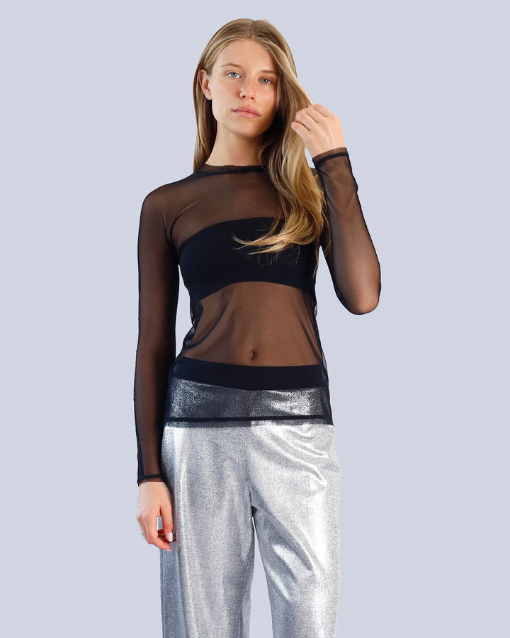 Maison Marie Saint Pierre | Top | DANTON | Black | Pants | JENDER | Silver | Black