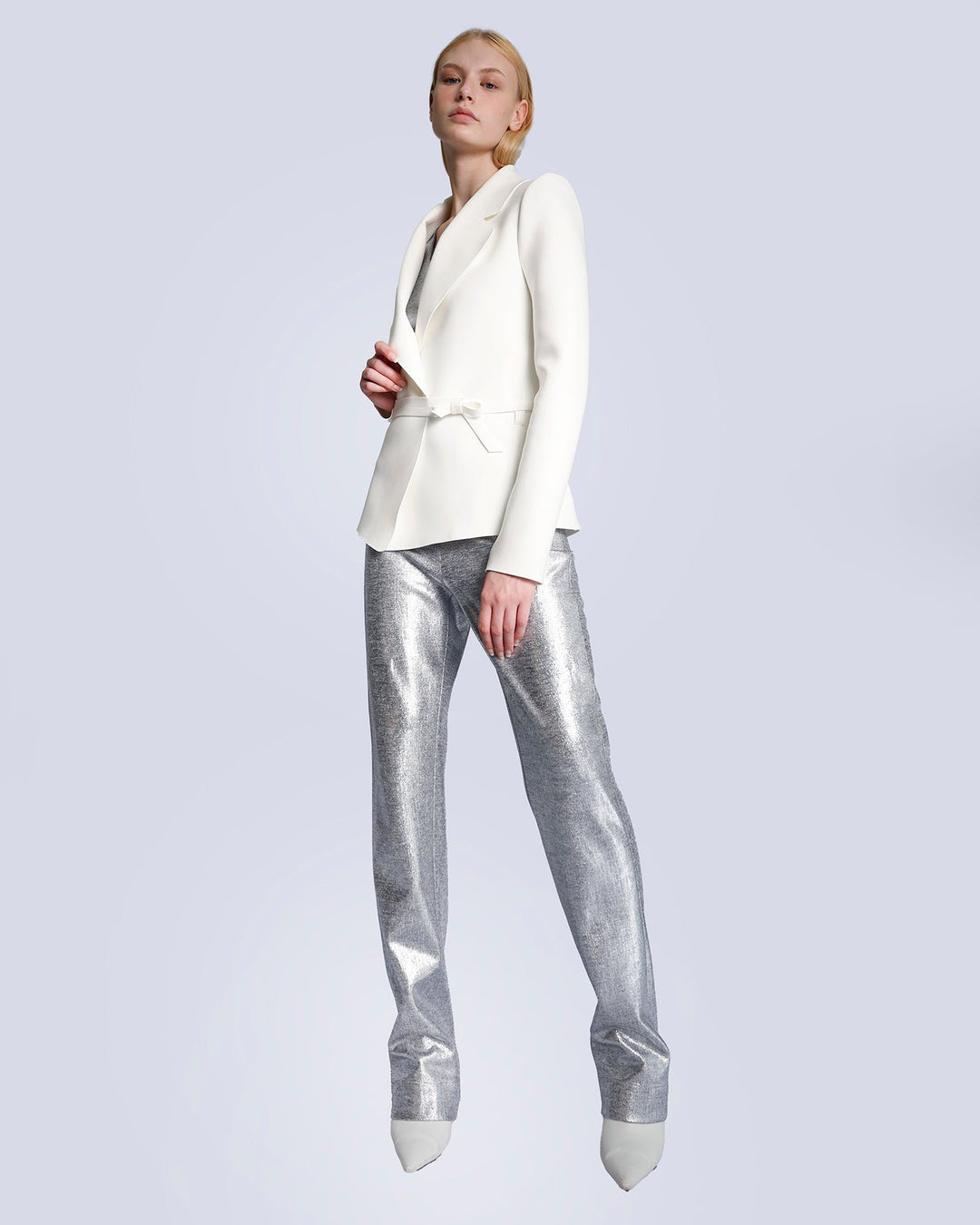 Maison Marie Saint Pierre | Jacket | JENNA | White | Pants | JESSA | Silver