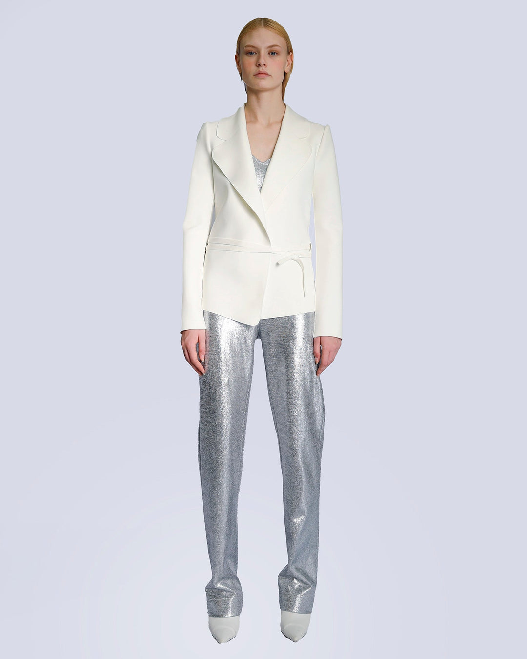 Maison Marie Saint Pierre | Jacket | JENNA | White | Pants | JESSA | Silver