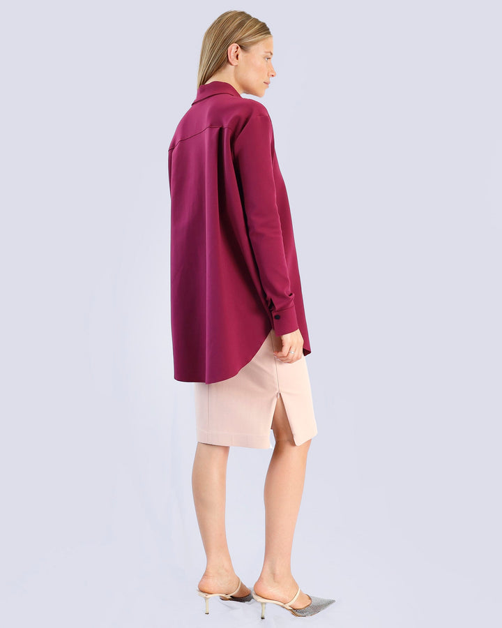 Shirt TILE | Aubergine