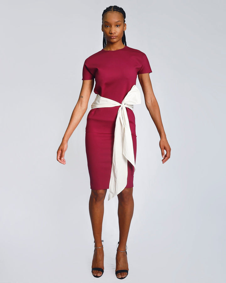 Maison Marie Saint Pierre | Skirts | Bilger | Aubergine