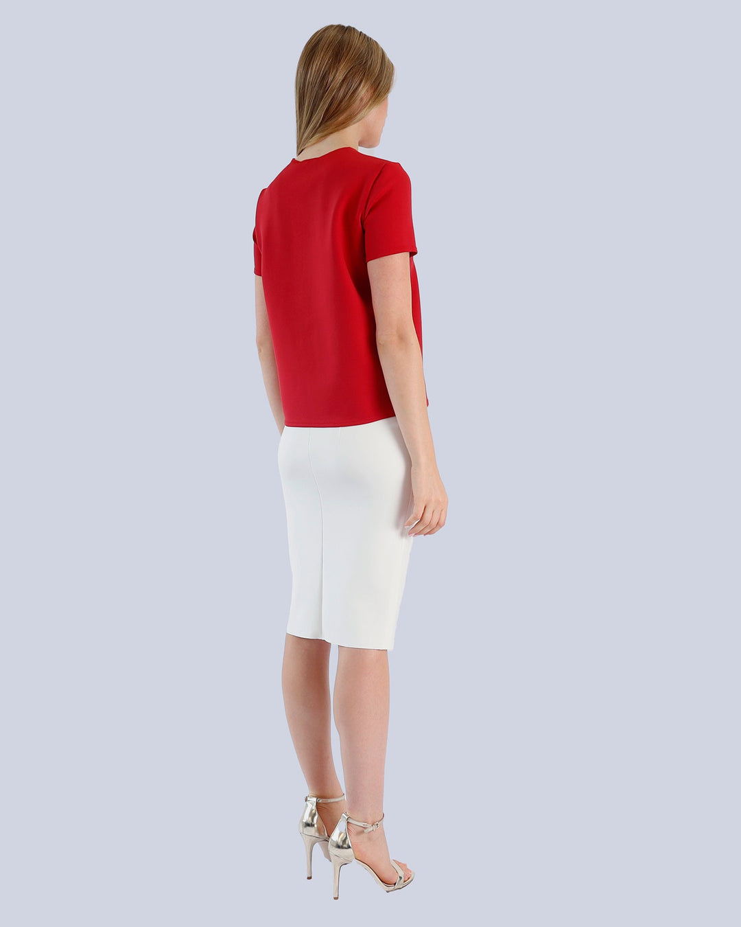 Maison Marie Saint Pierre | Skirt | BILGER | White | Top | KHLOE | Red