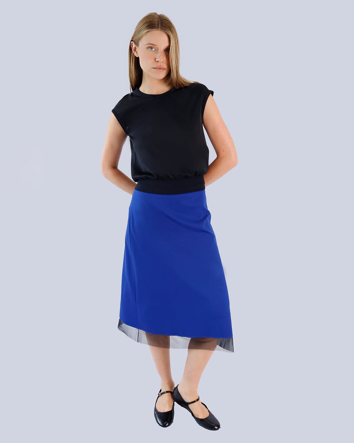 Top OKA2 | Black | Skirt | ARCHY2 | Royal Blue | Black