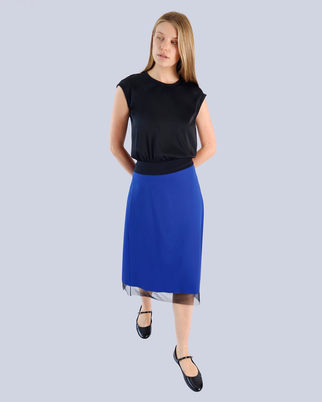 Top OKA2 | Black | Skirt | ARCHY2 | Royal Blue | Black