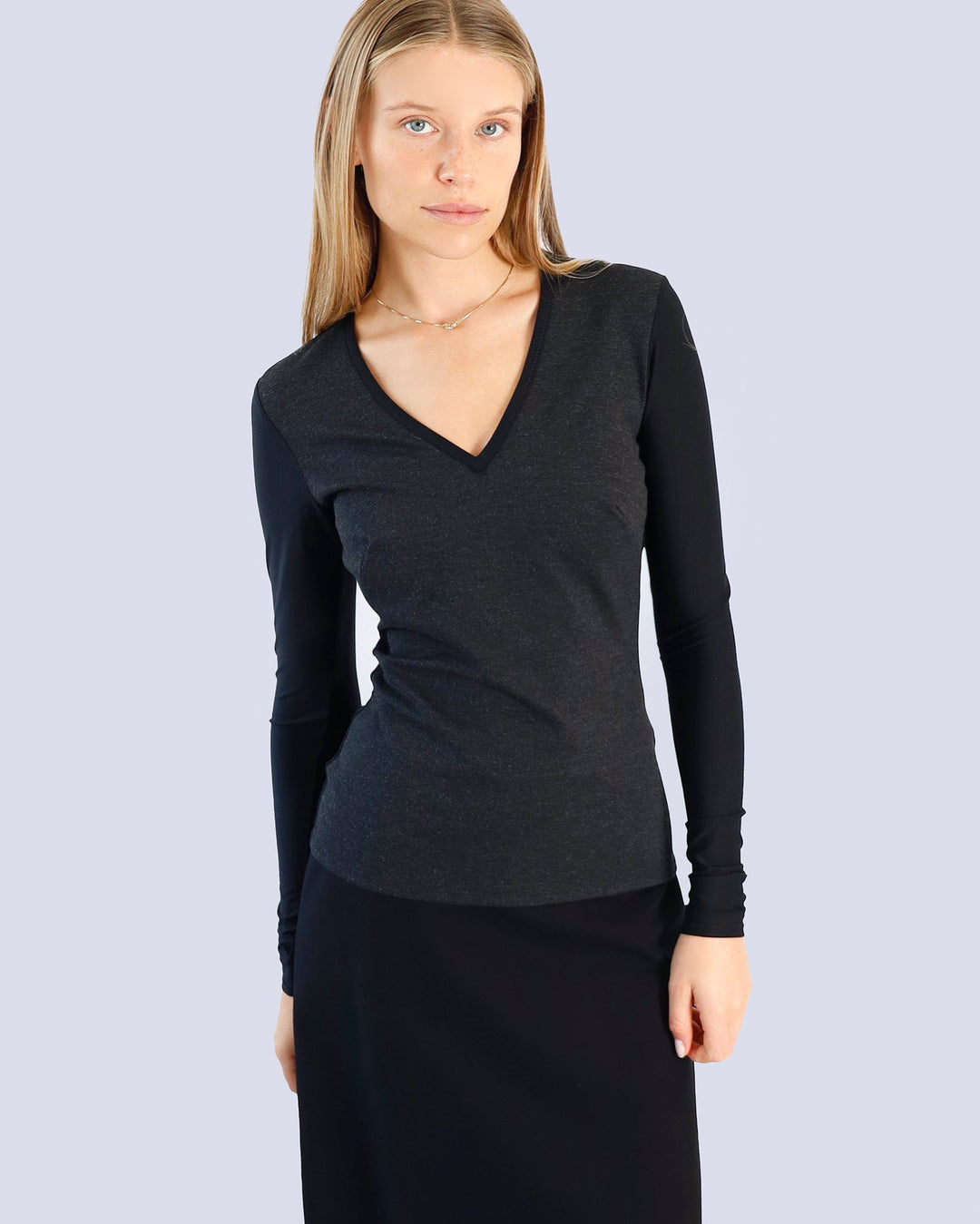 Maison Marie Saint Pierre | Top | LAVARA | Grey Mixte | Black | Skirt | ARCHY3 | Black