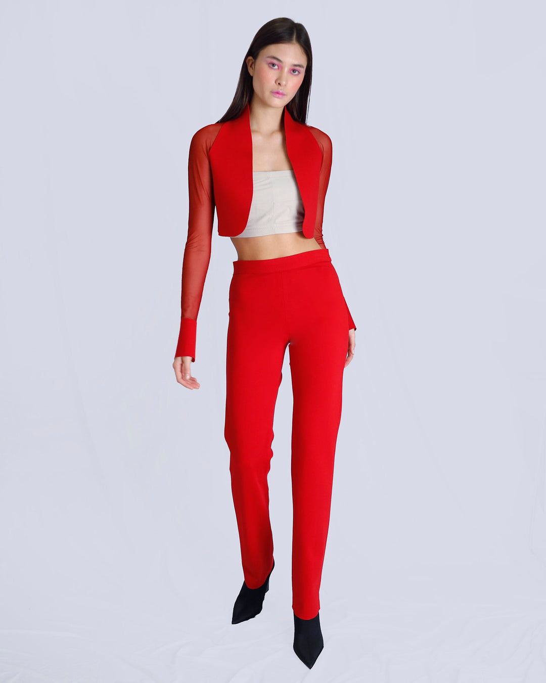 Maison Marie Saint Pierre | Bolero | VENISE | Red | Pants | STEN | Red