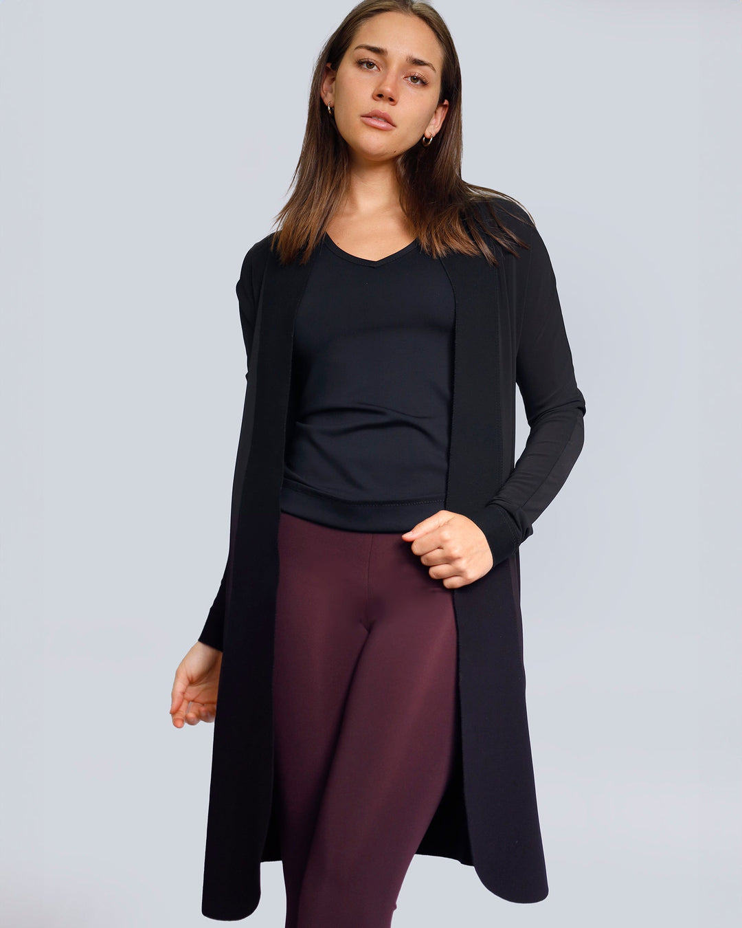 Kuta2 jacket | Black | Maison Marie Saint Pierre | Leggings and Pants | PALMATER | Plum