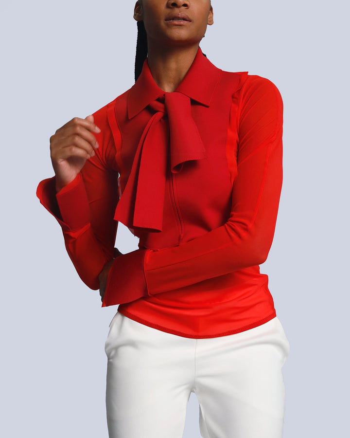Haut Dantone | Red | Pants| LEPUS2 | White