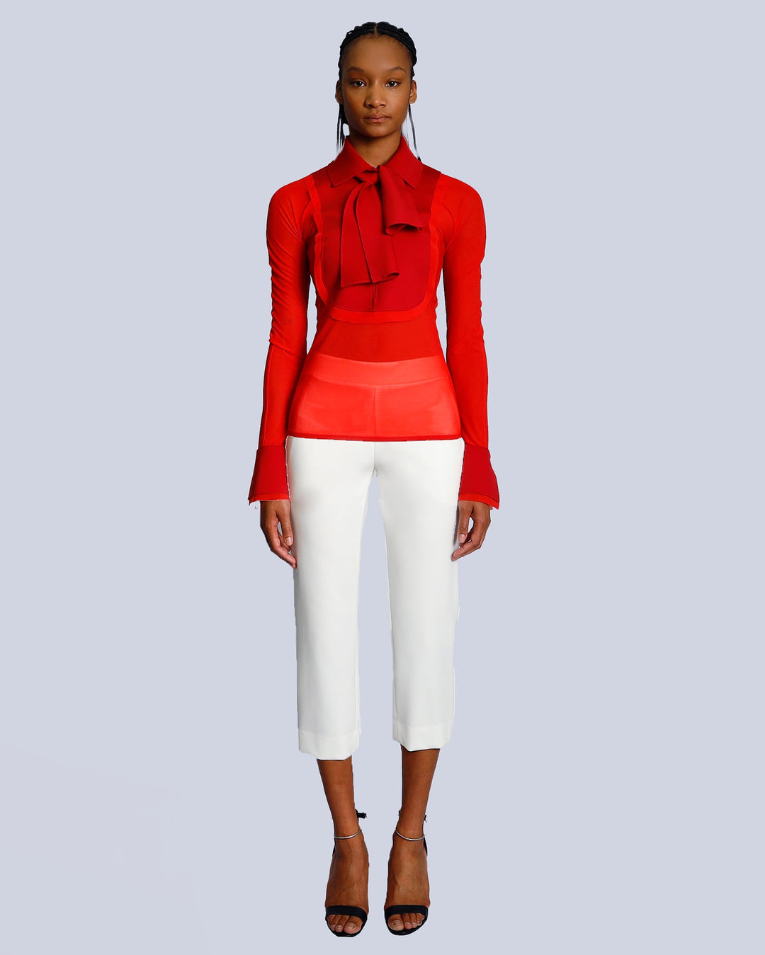 Haut Dantone | Red | Pants| LEPUS2 | White