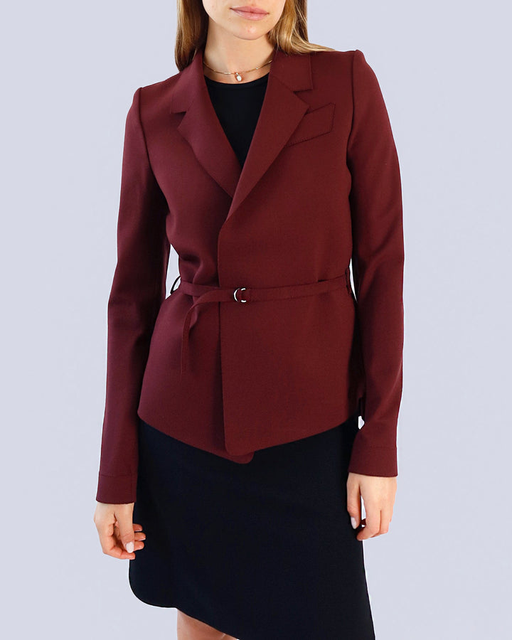 Maison Marie Saint Pierre | Jackets and Coats | ANNA | Garnet