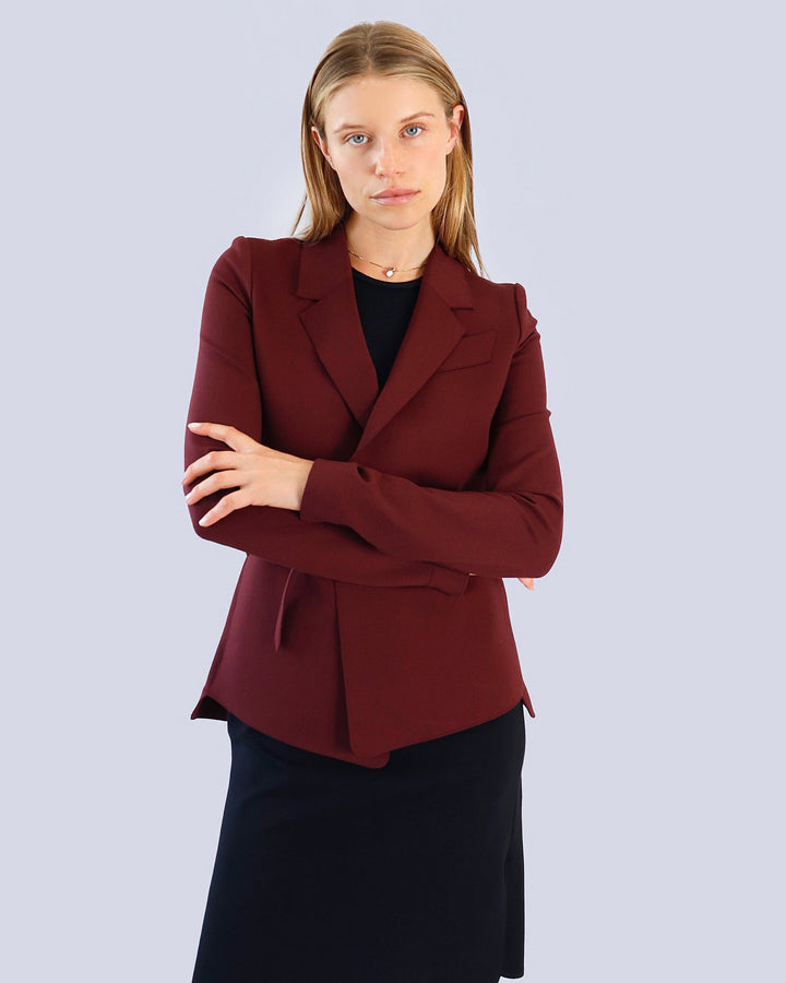 Maison Marie Saint Pierre | Jackets and Coats | ANNA | Garnet