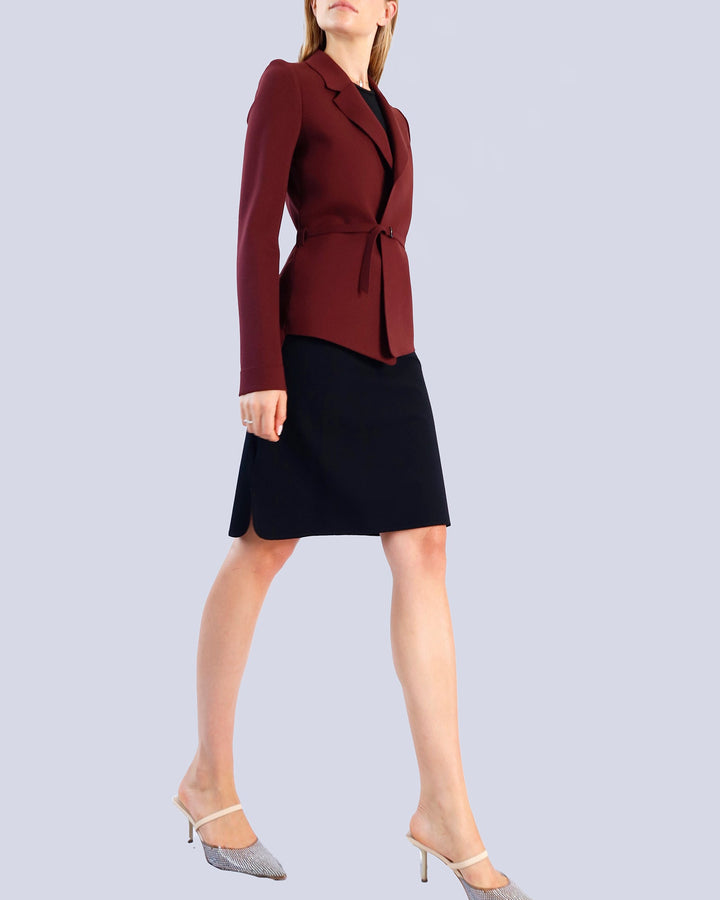 Maison Marie Saint Pierre | Jackets and Coats | ANNA | Garnet