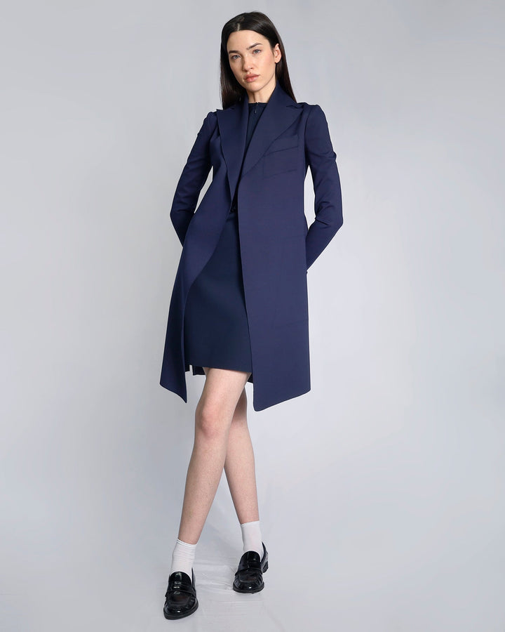 Maison Marie Saint Pierre | Coat | PAVEY | Deep Blue