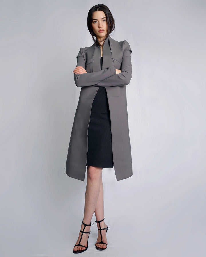 Maison Marie Saint Pierre | Jackets and Coats | CAMUS | Pewter