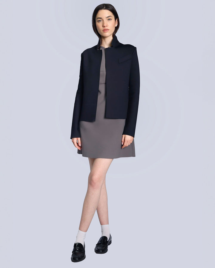 Randheli2 dress | Pewter | Black | Jacket MALTA | Black