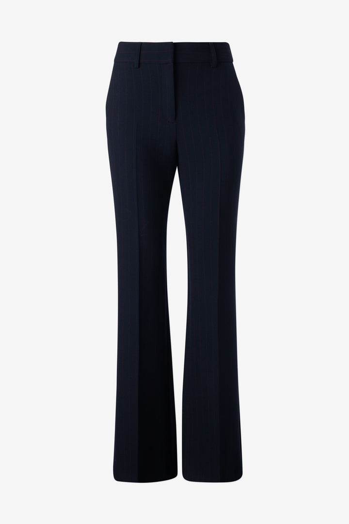 Pintuck straight leg trouser