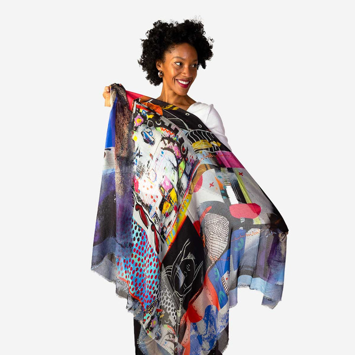 Pop Culture Silk Modal Scarf