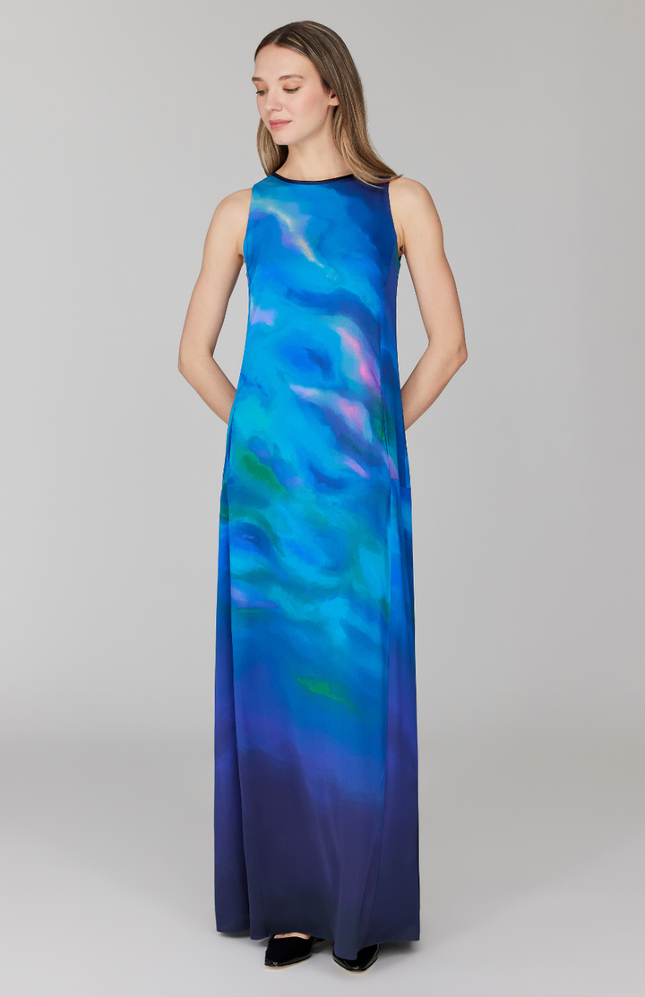 PREORDER Mountainscape Trapeze Gown