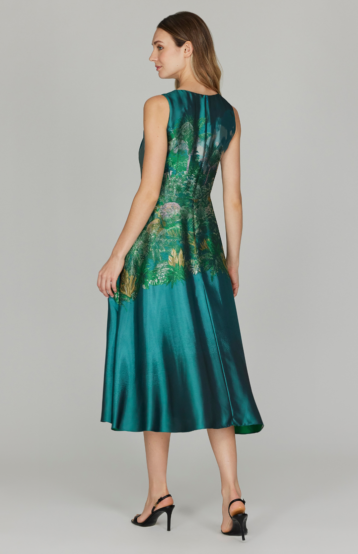 PREORDER Rainforest Jacquard Fit & Flare Dress
