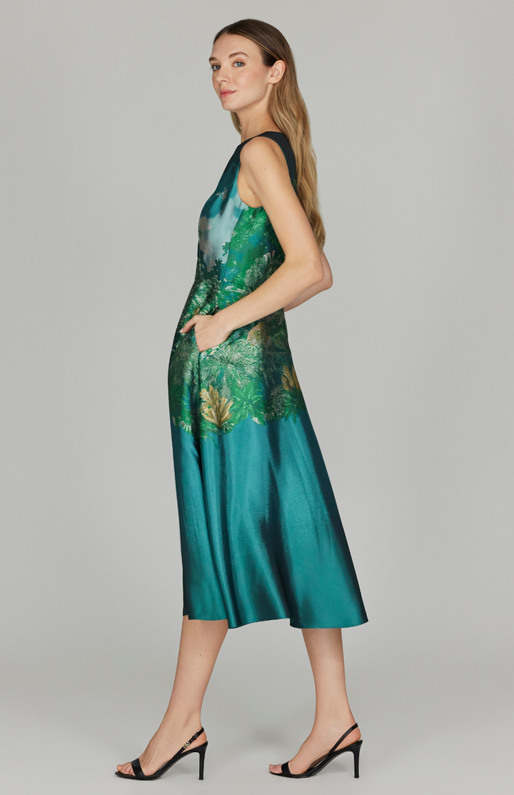 PREORDER Rainforest Jacquard Fit & Flare Dress