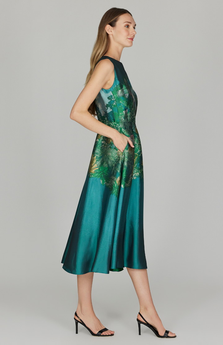 PREORDER Rainforest Jacquard Fit & Flare Dress