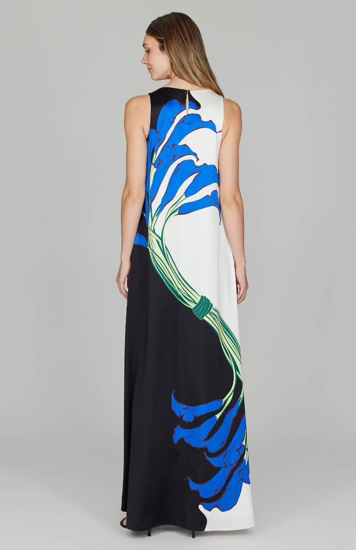 Calla Lily Sleeveless Trapeze Gown