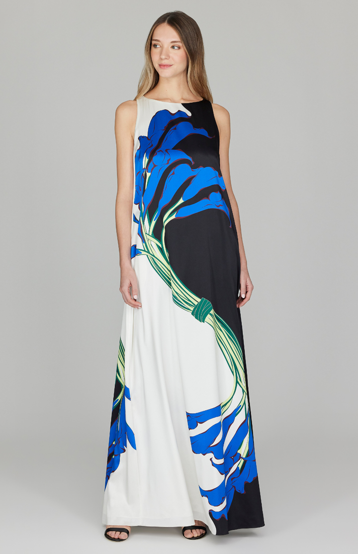 Calla Lily Sleeveless Trapeze Gown