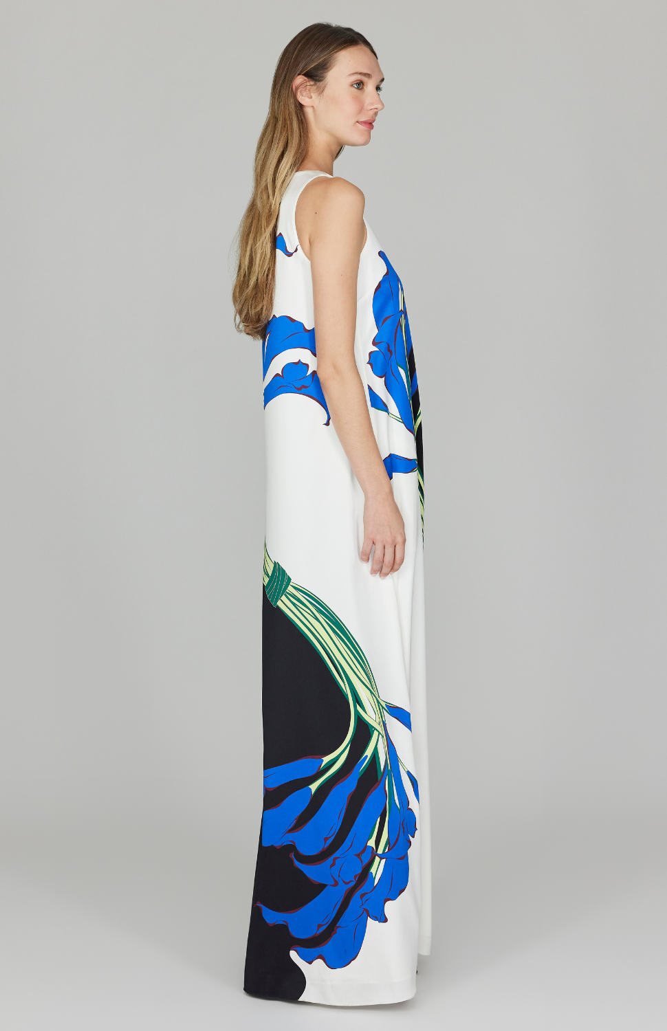 Calla Lily Sleeveless Trapeze Gown