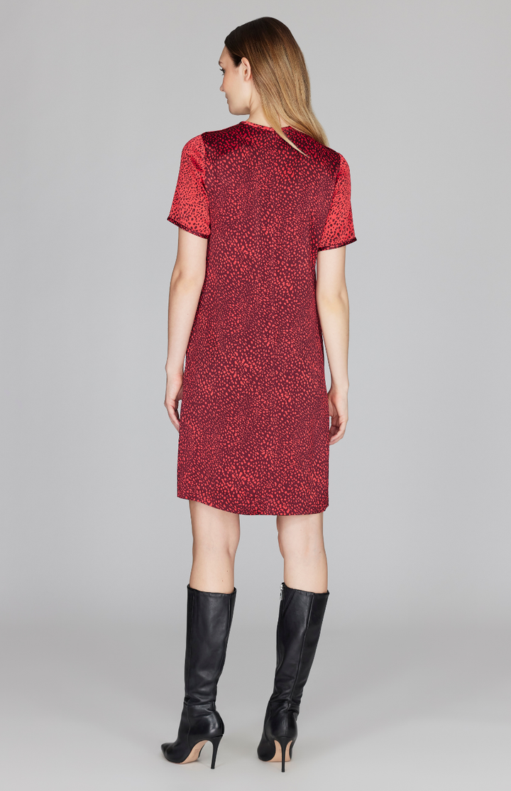 Modern Dot Short Sleeve Shift Dress