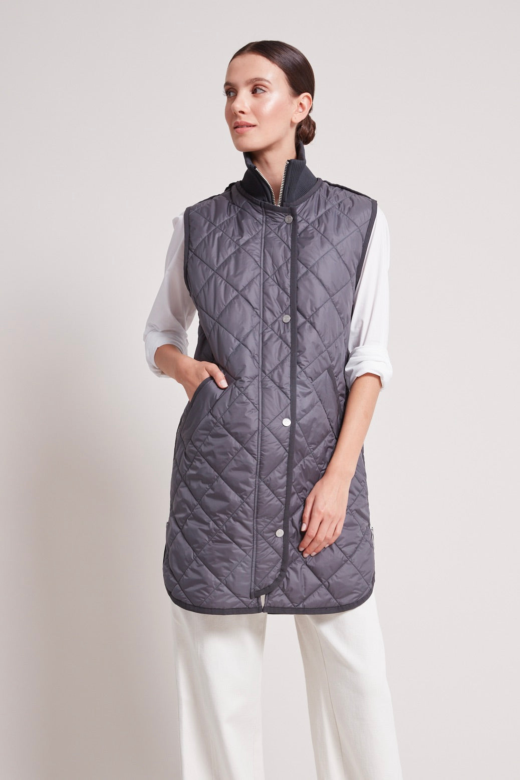 Destiny sleeveless quilted vest