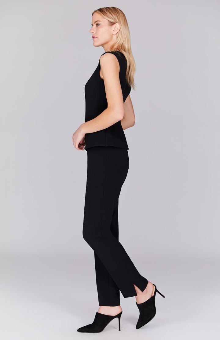 Double Face Narrow Pant w/ Back Zip