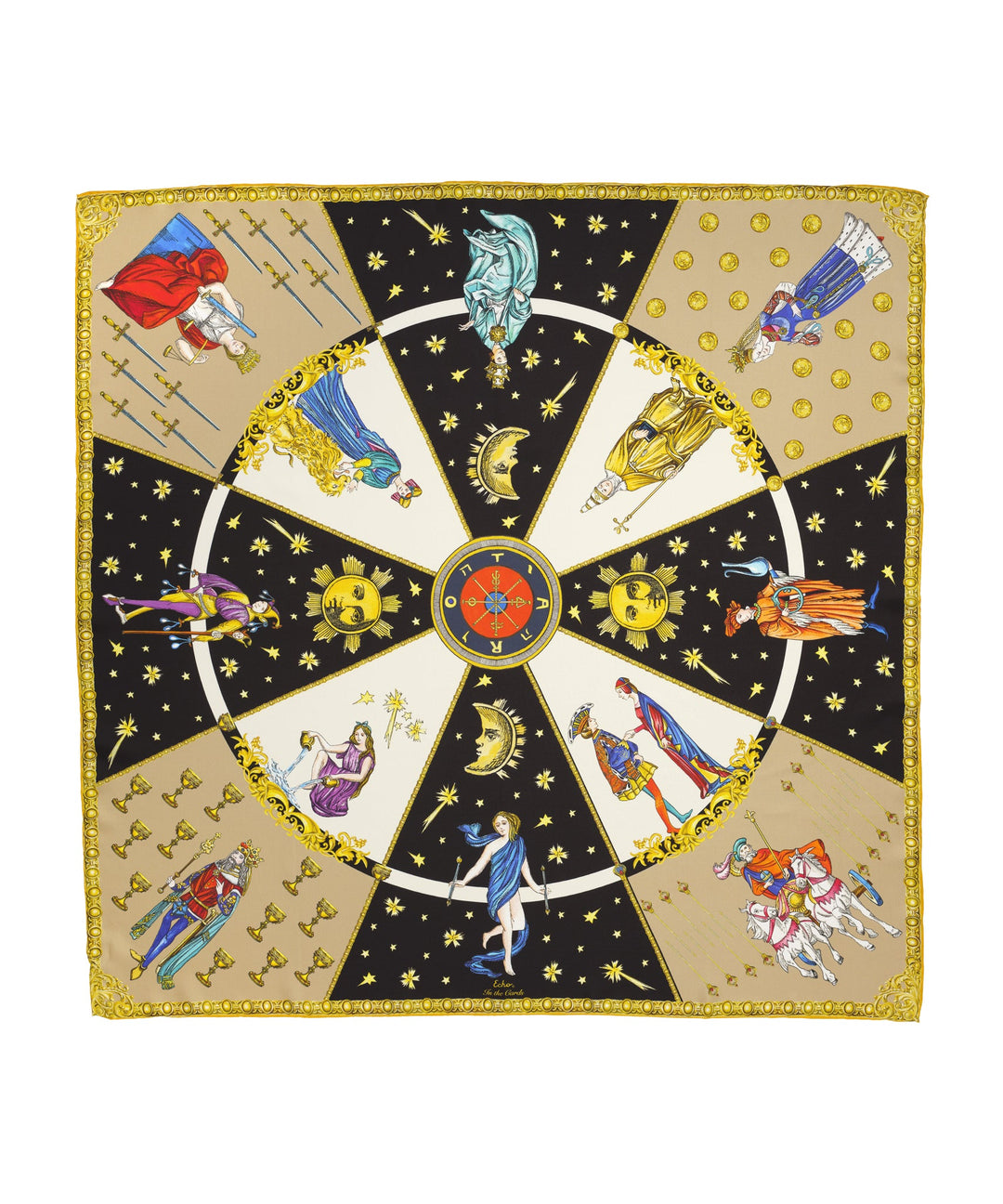 In The Cards 35" Silk Square Scarf