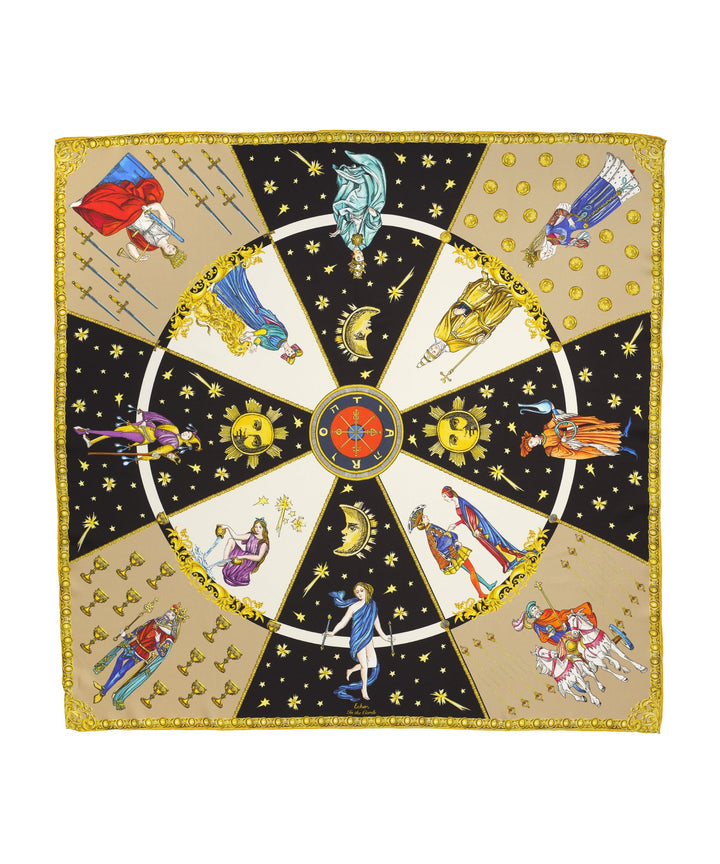 In The Cards 35" Silk Square Scarf