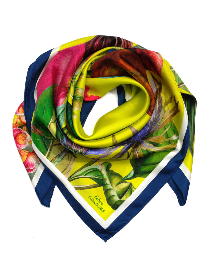 A Snail's Tale 35" Silk Square Scarf