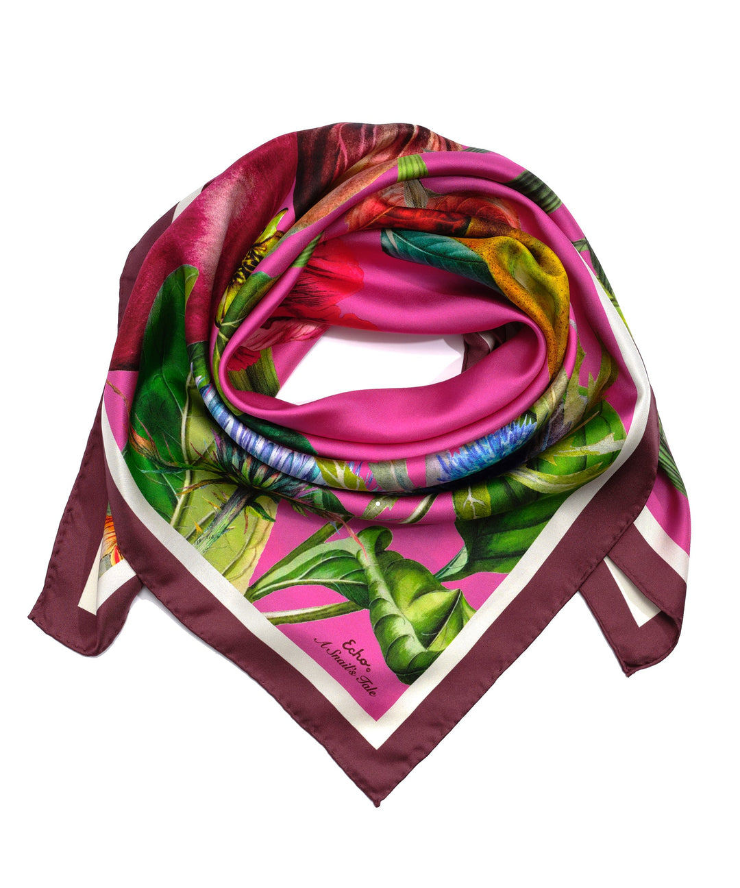 A Snail's Tale 35" Silk Square Scarf