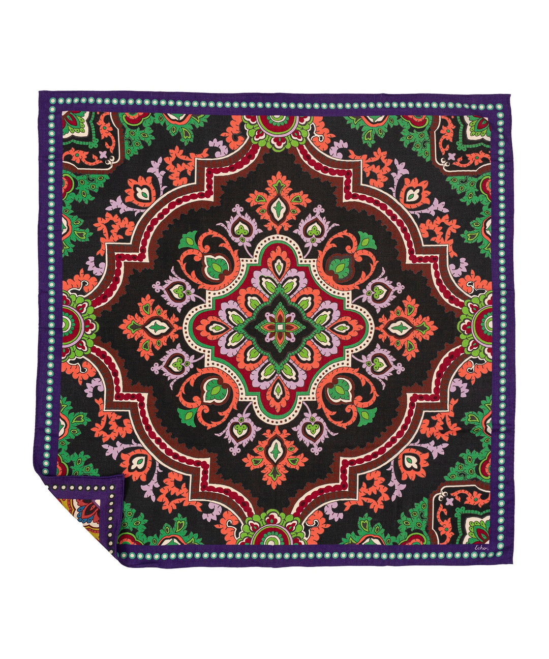 Paisley Medallion Square in color Multi