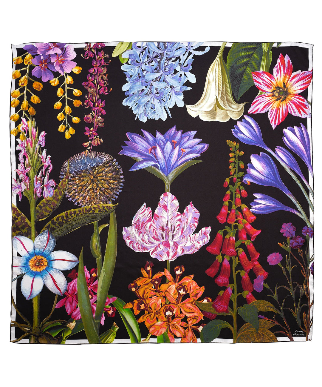 Botanica Silk Square in color Black