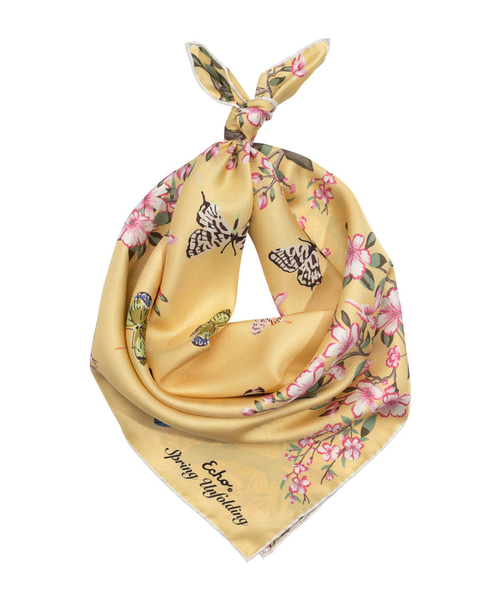 Spring Unfolding 23" Silk Bandana