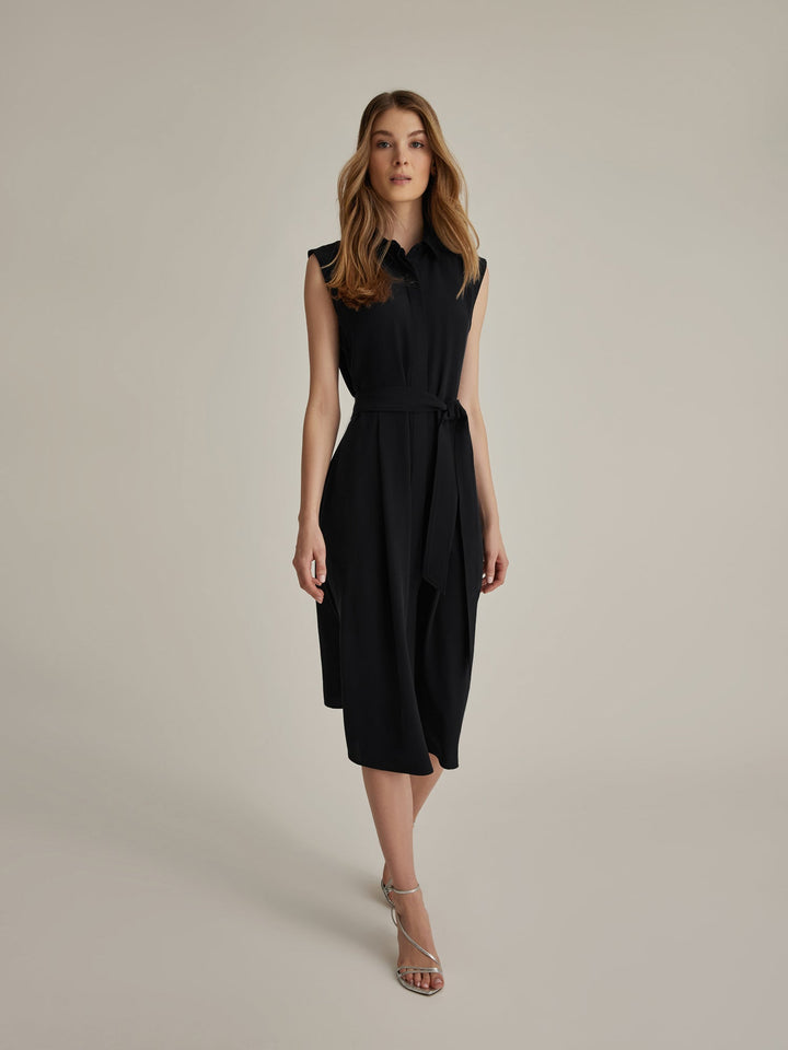Silk shirt dress