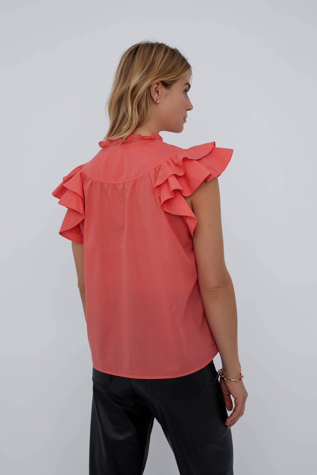 FLUTTER SLEEVE: CORAL QUEEN