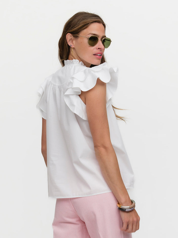 FLUTTER SLEEVE: THE RIGHT WHITE